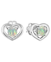 Женские Серьги_Серебро .925_ОПАЛ__2-Лазурит-Онлайн