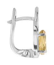 Женские Серьги_Серебро .925_ЦИТРИН__2-Лазурит-Онлайн