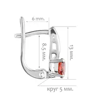 Женские Серьги_Серебро .925__Нанокристалл_2-Лазурит-Онлайн