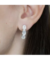 Женские Серьги_Серебро .925_ЛУННЫЙ КАМЕНЬ__3-Лазурит-Онлайн