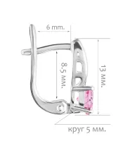 Женские Серьги_Серебро .925__Нанокристалл_2-Лазурит-Онлайн