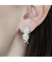 Женские Серьги_Серебро .925_ОПАЛ__4-Лазурит-Онлайн