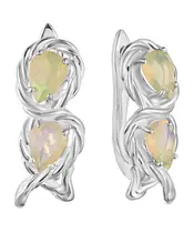 Женские Серьги_Серебро .925_ОПАЛ__2-Лазурит-Онлайн