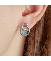 Женские Серьги_Серебро .925_ТОПАЗ__3-Лазурит-Онлайн