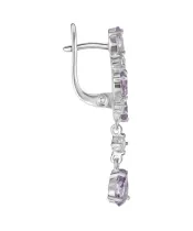 Женские Серьги_Серебро .925_АМЕТИСТ_Нанокристалл_2-Лазурит-Онлайн