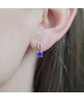 Женские Серьги_Серебро .925__Нанокристалл_3-Лазурит-Онлайн