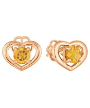 Женские Серьги_Серебро .925_ЦИТРИН__2-Лазурит-Онлайн