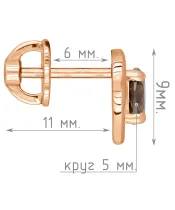 Женские Серьги_Серебро .925_РАУХТОПАЗ__5-Лазурит-Онлайн