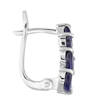 Женские Серьги_Серебро .925_САПФИР__3-Лазурит-Онлайн