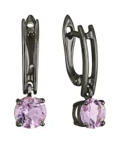 Женские Серьги_Серебро .925_АМЕТИСТ__2-Лазурит-Онлайн