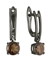 Женские Серьги_Серебро .925_РАУХТОПАЗ__2-Лазурит-Онлайн