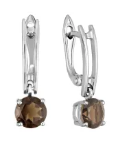 Женские Серьги_Серебро .925_РАУХТОПАЗ__2-Лазурит-Онлайн