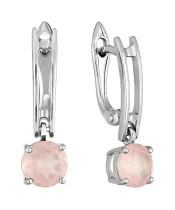 Женские Серьги_Серебро .925_КВАРЦ__2-Лазурит-Онлайн