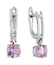 Женские Серьги_Серебро .925_АМЕТИСТ__2-Лазурит-Онлайн