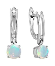 Женские Серьги_Серебро .925_ОПАЛ__2-Лазурит-Онлайн