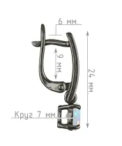 Женские Серьги_Серебро .925_ОПАЛ__4-Лазурит-Онлайн