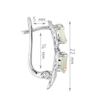 Женские Серьги_Серебро .925_ОПАЛ__4-Лазурит-Онлайн