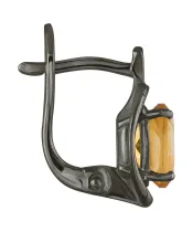 Женские Серьги_Серебро .925_ЦИТРИН__3-Лазурит-Онлайн