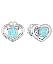 Женские Серьги_Серебро .925_АПАТИТ__2-Лазурит-Онлайн