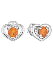 Женские Серьги_Серебро .925_ЦИТРИН__2-Лазурит-Онлайн