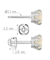 Женские Серьги_Серебро .925_ОПАЛ__4-Лазурит-Онлайн