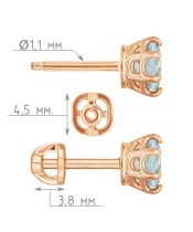 Женские Серьги_Серебро .925_ТОПАЗ__4-Лазурит-Онлайн