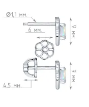 Женские Серьги_Серебро .925_ОПАЛ__4-Лазурит-Онлайн