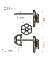 Женские Серьги_Серебро .925_РАУХТОПАЗ__4-Лазурит-Онлайн