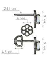 Женские Серьги_Серебро .925_ОПАЛ__4-Лазурит-Онлайн