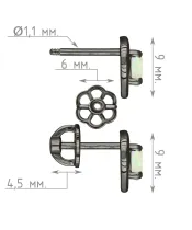Женские Серьги_Серебро .925_ОПАЛ__4-Лазурит-Онлайн