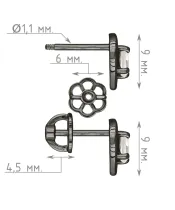 Женские Серьги_Серебро .925_ЛУННЫЙ КАМЕНЬ__4-Лазурит-Онлайн