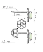 Женские Серьги_Серебро .925_ОПАЛ__4-Лазурит-Онлайн