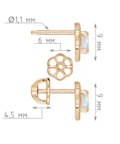 Женские Серьги_Серебро .925_ОПАЛ__4-Лазурит-Онлайн