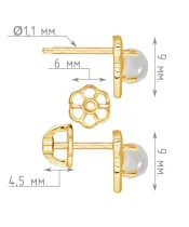 Женские Серьги_Серебро .925_ЛУННЫЙ КАМЕНЬ__4-Лазурит-Онлайн