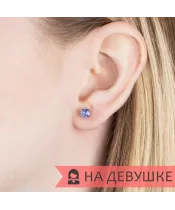 Женские Серьги_Серебро .925_ТАНЗАНИТ__6-Лазурит-Онлайн