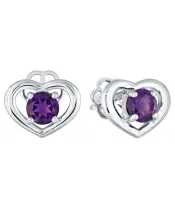 Женские Серьги_Серебро .925_АМЕТИСТ__2-Лазурит-Онлайн