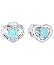 Женские Серьги_Серебро .925_АПАТИТ__2-Лазурит-Онлайн