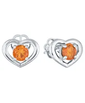 Женские Серьги_Серебро .925_ЦИТРИН__2-Лазурит-Онлайн