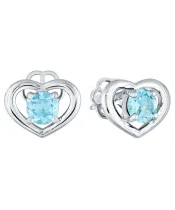 Женские Серьги_Серебро .925_ТОПАЗ__2-Лазурит-Онлайн