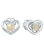 Женские Серьги_Серебро .925_ОПАЛ__2-Лазурит-Онлайн