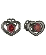 Женские Серьги_Серебро .925_ГРАНАТ__2-Лазурит-Онлайн