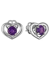 Женские Серьги_Серебро .925_АМЕТИСТ__2-Лазурит-Онлайн