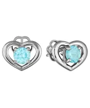 Женские Серьги_Серебро .925_АПАТИТ__2-Лазурит-Онлайн