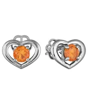 Женские Серьги_Серебро .925_ЦИТРИН__2-Лазурит-Онлайн