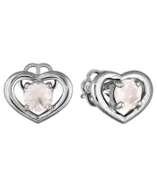 Женские Серьги_Серебро .925_КВАРЦ РОЗОВЫЙ__2-Лазурит-Онлайн