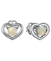 Женские Серьги_Серебро .925_ОПАЛ__2-Лазурит-Онлайн