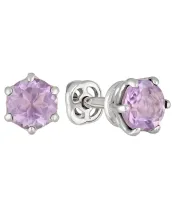 Женские Серьги_Серебро .925_АМЕТИСТ__2-Лазурит-Онлайн