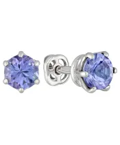 Женские Серьги_Серебро .925_ТАНЗАНИТ__2-Лазурит-Онлайн