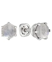 Женские Серьги_Серебро .925_ЛУННЫЙ КАМЕНЬ__2-Лазурит-Онлайн