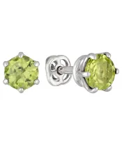 Женские Серьги_Серебро .925_ХРИЗОЛИТ__2-Лазурит-Онлайн